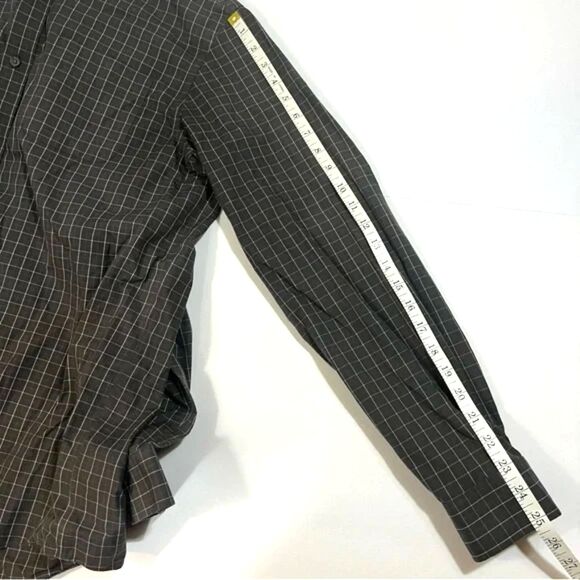 Eddie Bauer Plaid Shirt L Brown Check Relaxed Fit Fall Layers 90s-Inspired - Picture 6 of 9